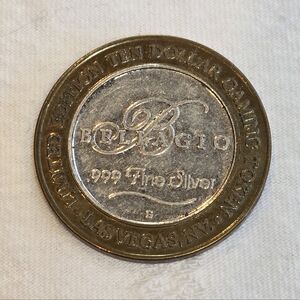 Bellagio .999 Fine Silver Ten Dollar Casino Token - Two-Tone Andy Warhol